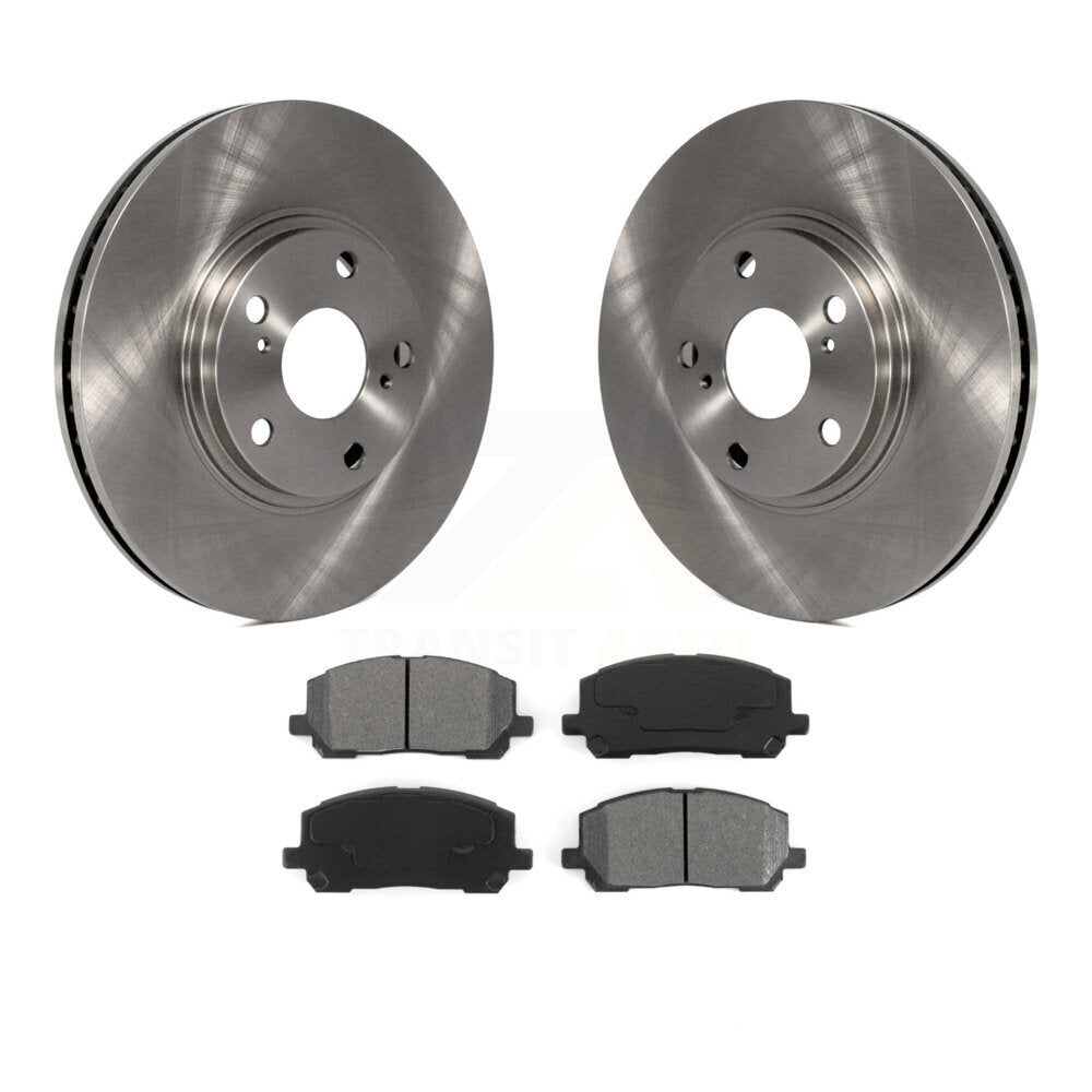 Disc Brake Rotors And Semi-Metallic Pads Front Kit For Toyota Highlander