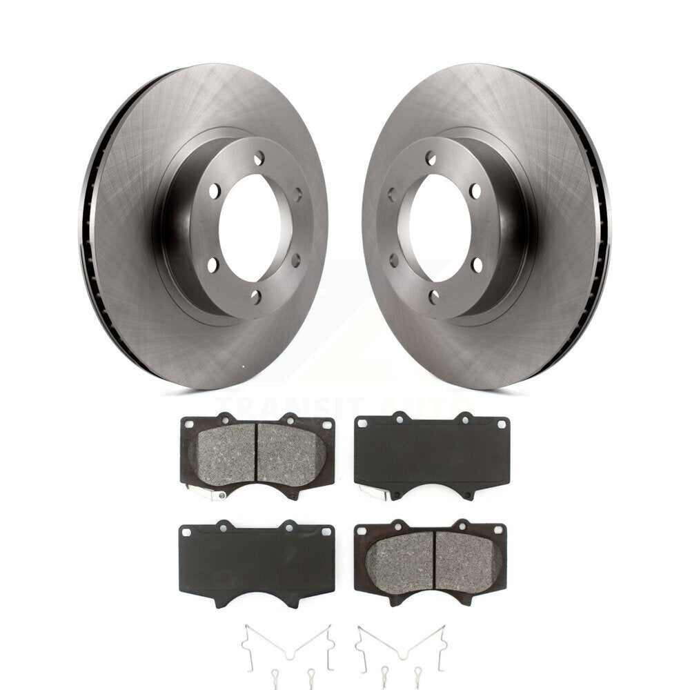 Disc Brake Rotors And Semi-Metallic Pad Front Kit For Toyota 4Runner Lexus GX470