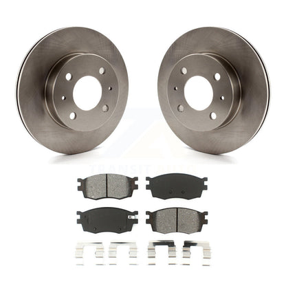 Disc Brake Rotor & Semi-Metallic Pad Front Kit For 2006 Hyundai Accent Hatchback