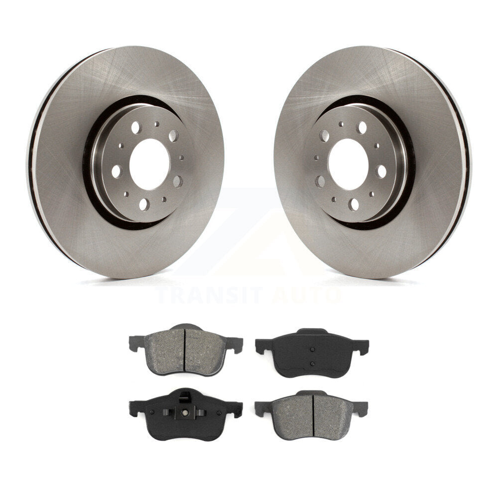Disc Brake Rotors And Semi-Metallic Pads Front Kit For Volvo S60