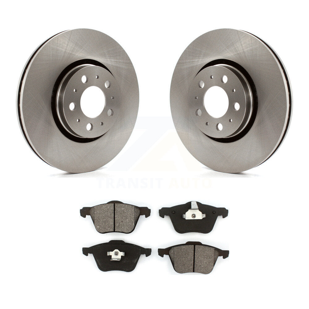 Disc Brake Rotors And Semi-Metallic Pads Front Kit For Volvo XC90