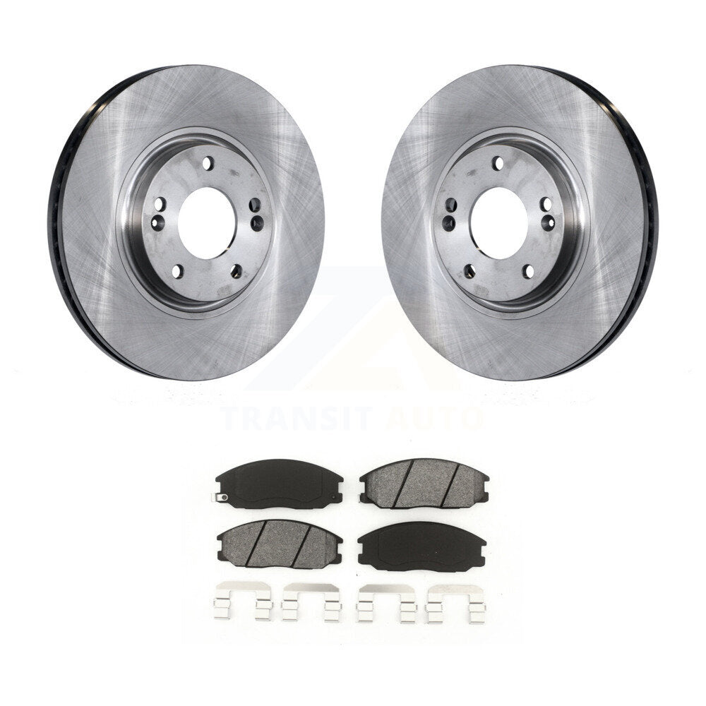 Disc Brake Rotors And Semi-Metallic Pads Front Kit For Kia Amanti Hyundai XG350