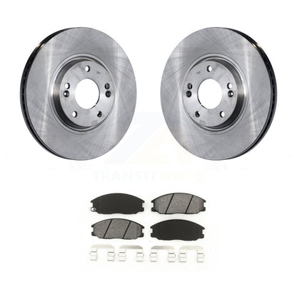 Disc Brake Rotors And Semi-Metallic Pads Front Kit For Kia Amanti Hyundai XG350