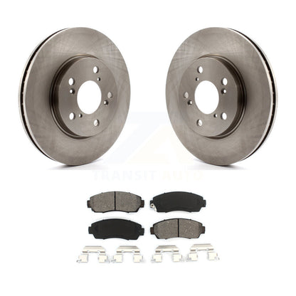 Disc Brake Rotors And Semi-Metallic Pads Front Kit For 2005-2010 Honda Odyssey