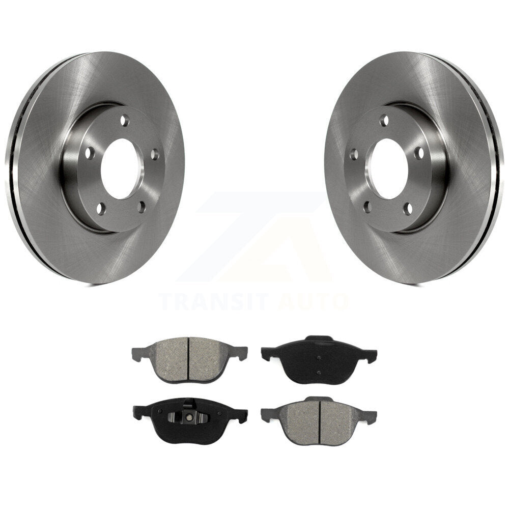 Disc Brake Rotors And Semi-Metallic Pads Front Kit For Mazda 3 Sport
