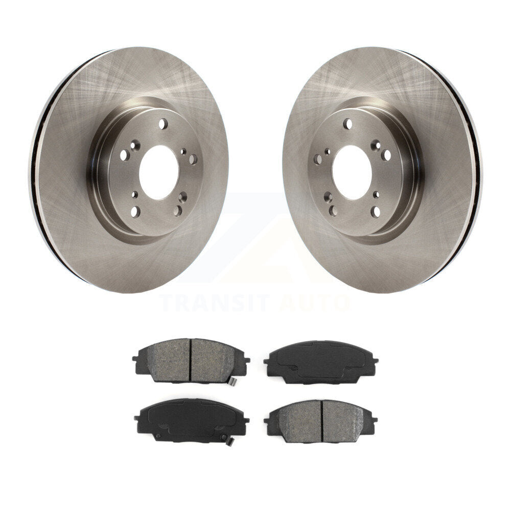 Disc Brake Rotors And Semi-Metallic Pads Front Kit For Honda Civic Acura CSX RSX