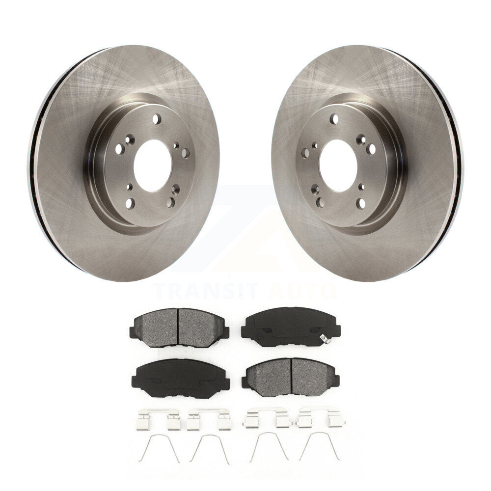 Disc Brake Rotors And Semi-Metallic Pad Front Kit For Honda Civic CR-V Acura ILX