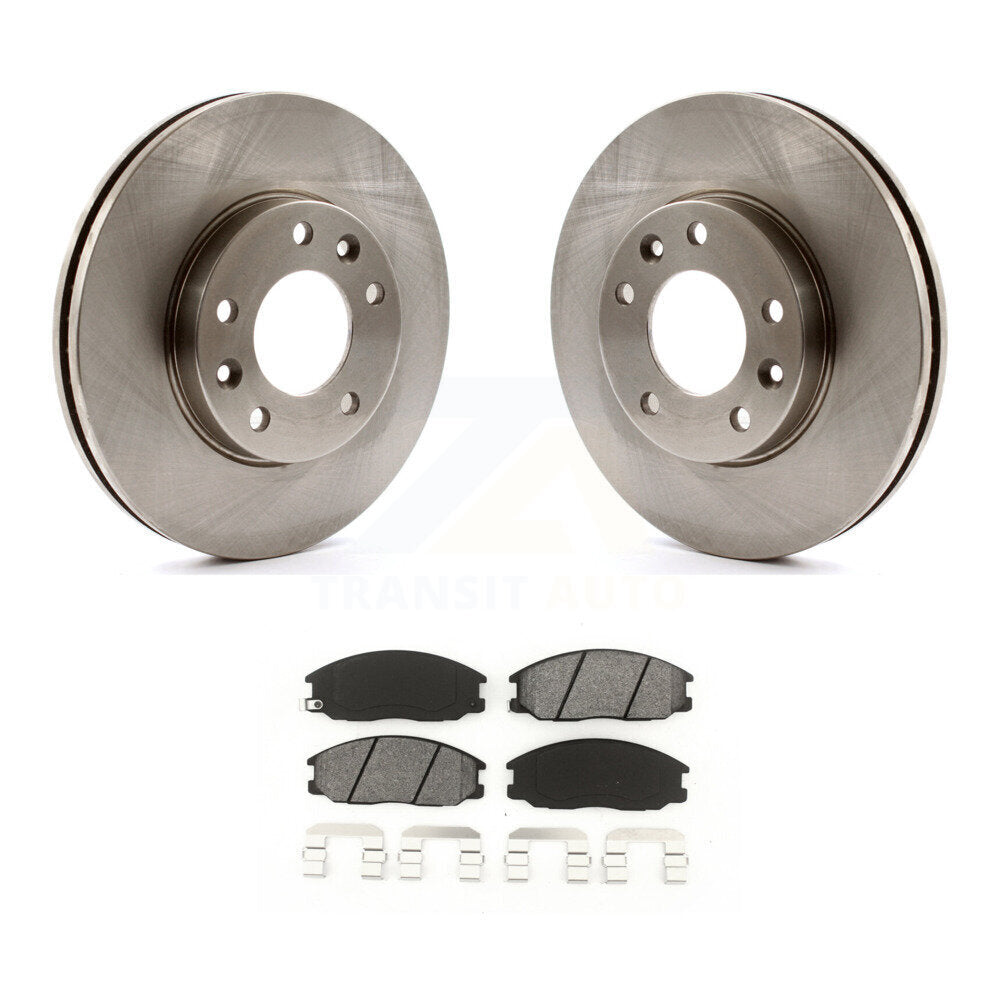 Disc Brake Rotors And Semi-Metallic Pads Front Kit For Kia Sedona