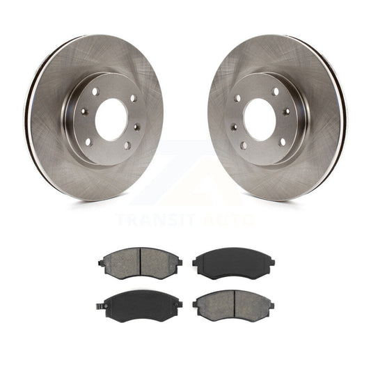 Brake Rotor & Semi-Metallic Pad Front Kit For Hyundai Sonata Kia Optima Magentis