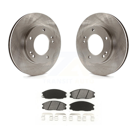 Disc Brake Rotors And Semi-Metallic Pads Front Kit For 2003-2006 Kia Sorento