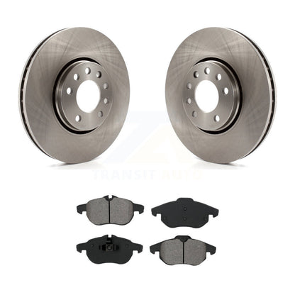 Disc Brake Rotors And Semi-Metallic Pads Front Kit For Saab 9-3