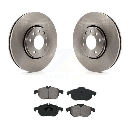 Disc Brake Rotors And Semi-Metallic Pads Front Kit For Saab 9-3