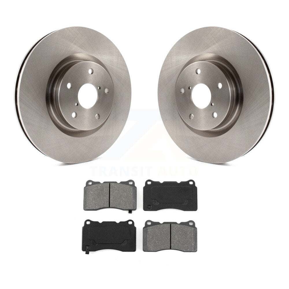 Disc Brake Rotors And Semi-Metallic Pads Front Kit For Subaru Impreza WRX STI