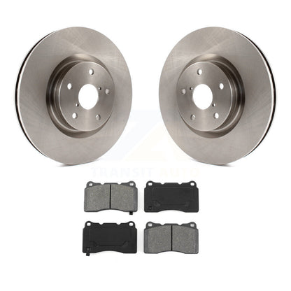 Disc Brake Rotors And Semi-Metallic Pads Front Kit For Subaru Impreza WRX STI