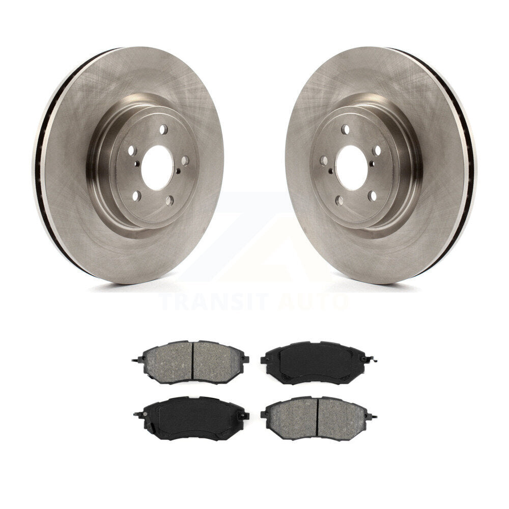 Disc Brake Rotors Semi-Metallic Pad Front Kit For Subaru Forester Outback Legacy