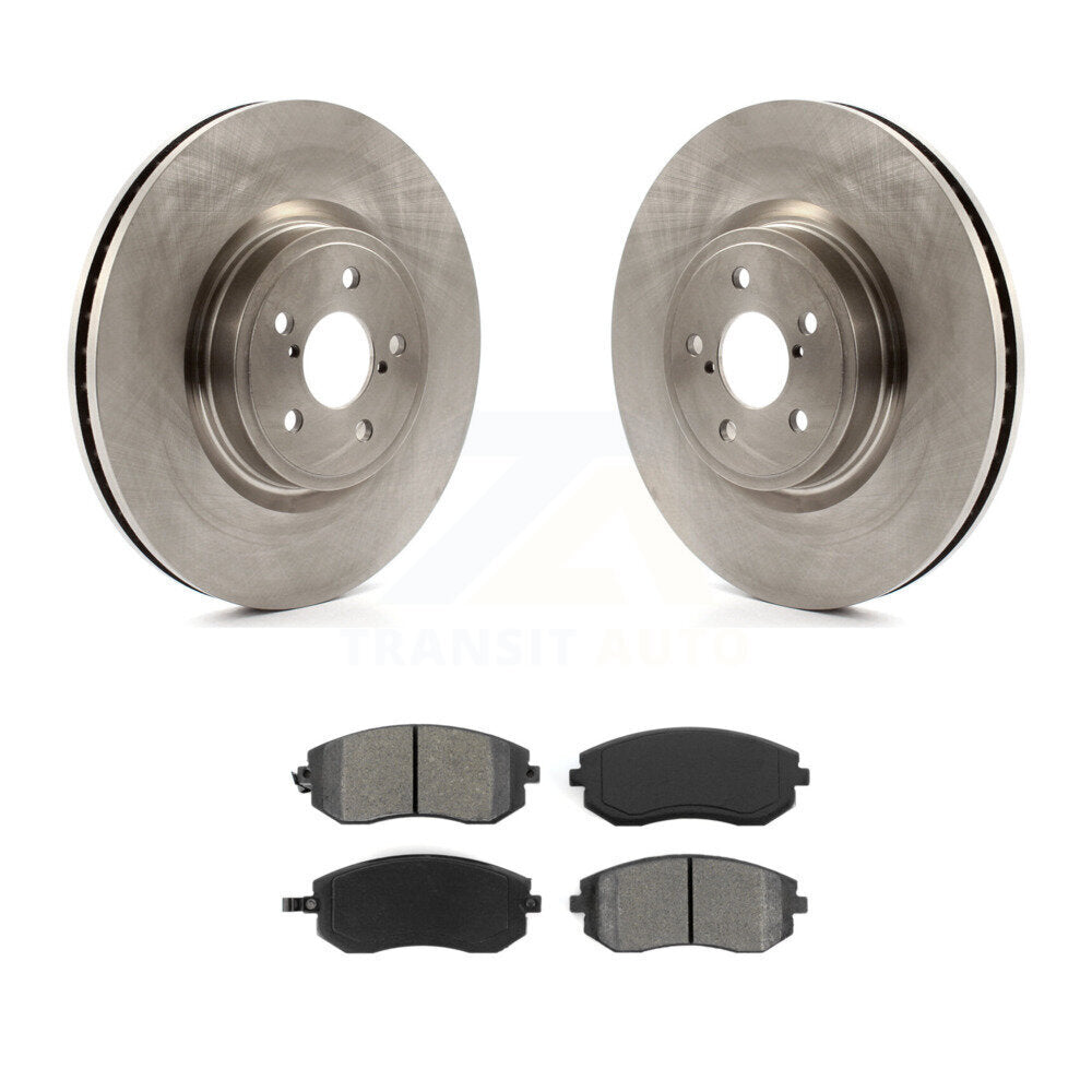 Disc Brake Rotors And Semi-Metallic Pads Front Kit For Subaru Legacy