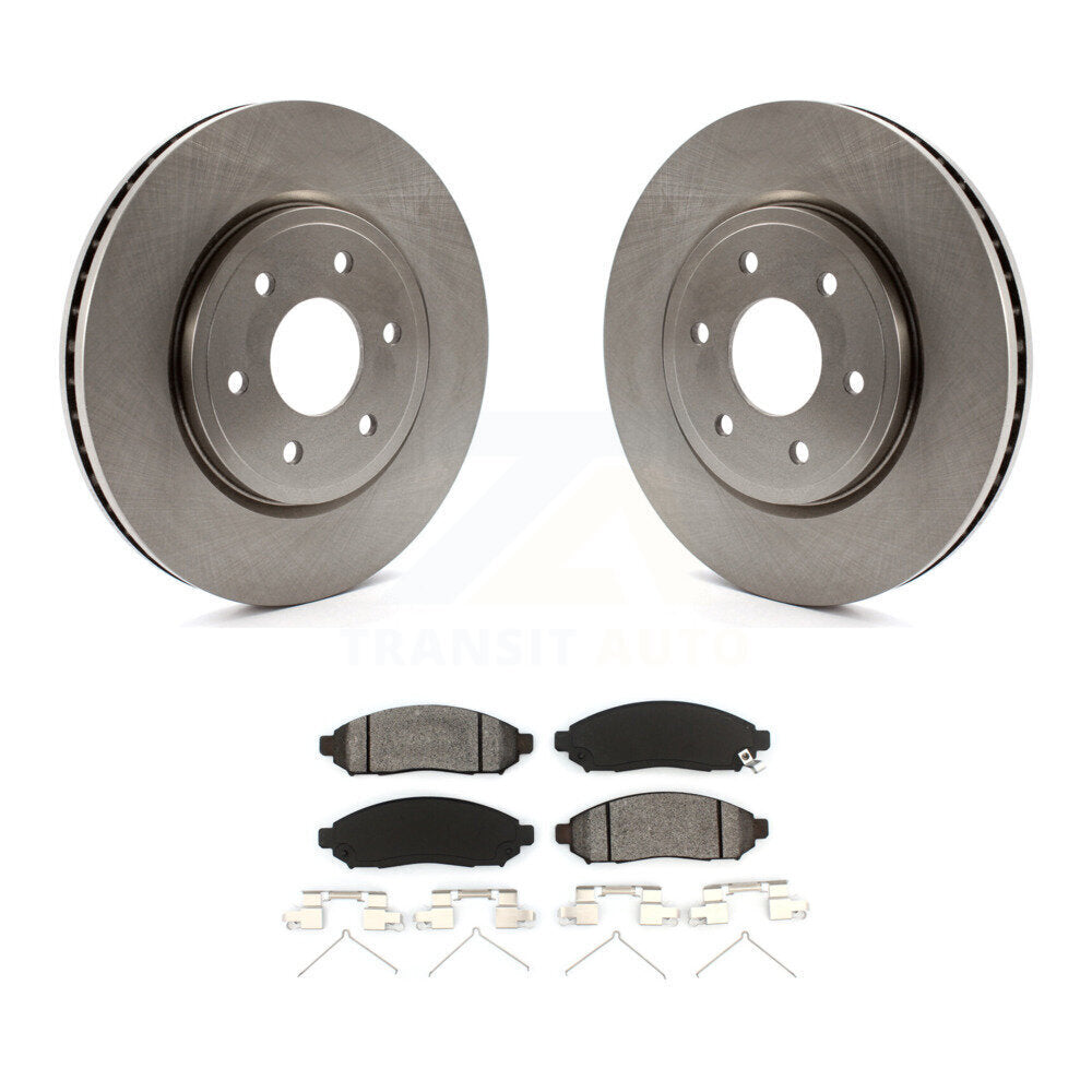 Brake Rotors & Semi-Metallic Pad Front Kit For Nissan Frontier Pathfinder Xterra