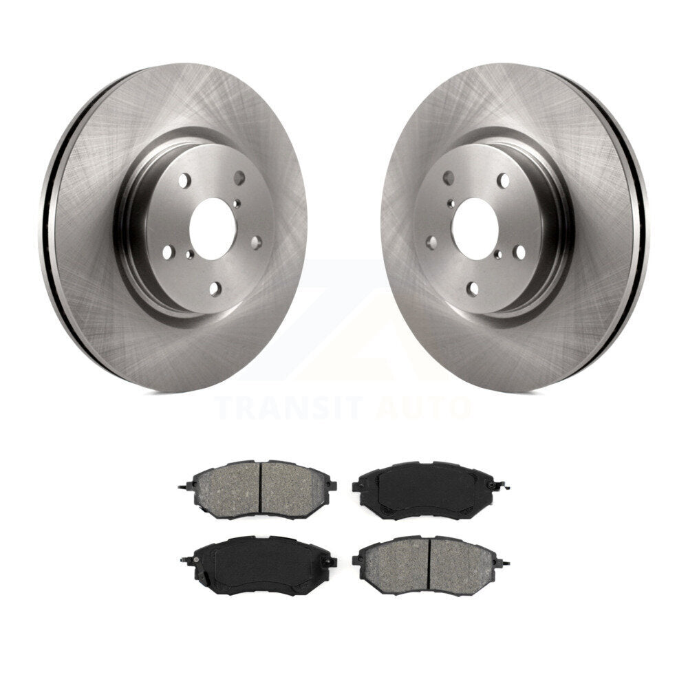 Brake Rotor Semi-Metallic Pad Front Kit For Subaru Outback WRX Legacy Tribeca B9