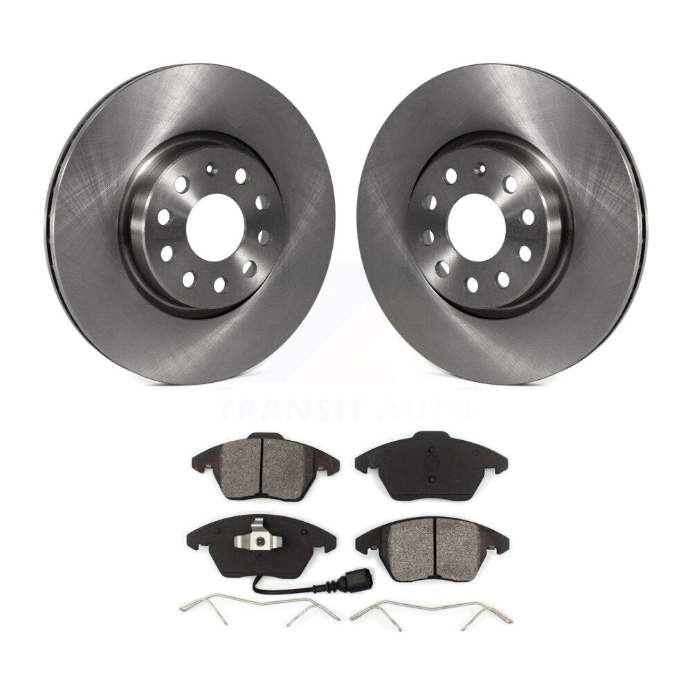 Brake Rotors Semi-Metallic Pad Front Kit For Volkswagen Jetta Beetle Rabbit Audi