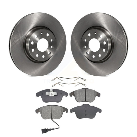 Brake Rotor And Semi-Metallic Pad Front Kit For Volkswagen Tiguan Passat Audi Q3