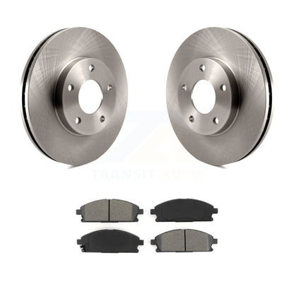 Disc Brake Rotors And Semi-Metallic Pads Front Kit For 2004-2006 Nissan X-Trail