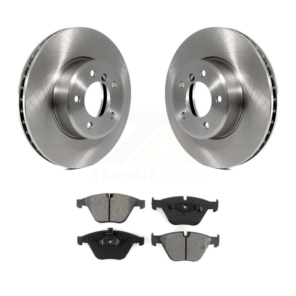Brake Rotor Semi-Metallic Pad Front Kit For BMW 530i 530xi 528i xDrive 525i 535i