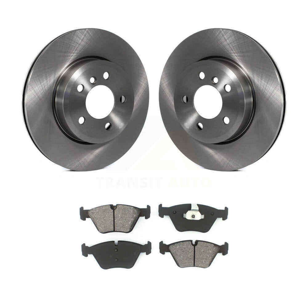 Disc Brake Rotors And Semi-Metallic Pads Front Kit For 2004-2010 BMW X3