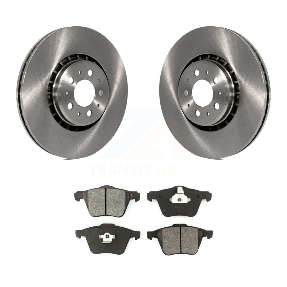 Disc Brake Rotors And Semi-Metallic Pads Front Kit For Volvo XC90