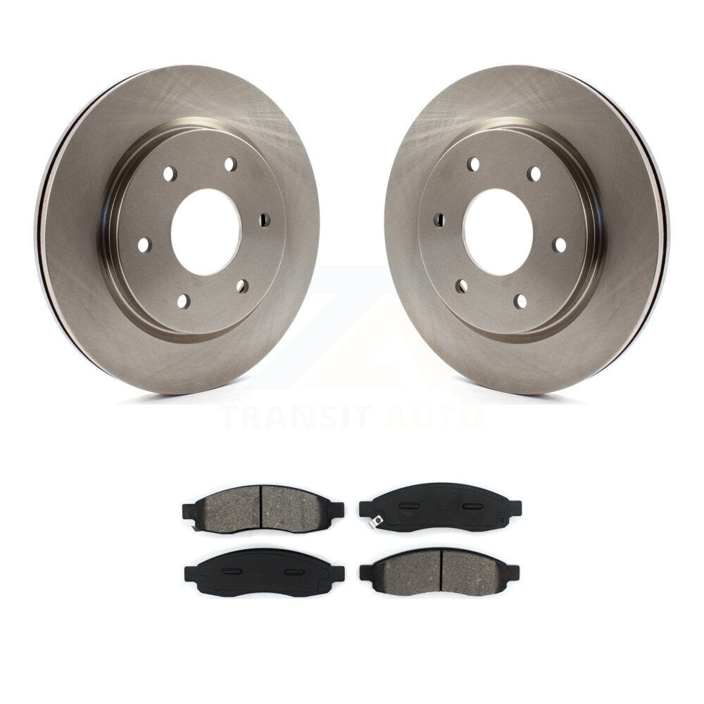 Brake Rotors & Semi-Metallic Pad Front Kit For Nissan TITAN INFINITI QX56 Armada