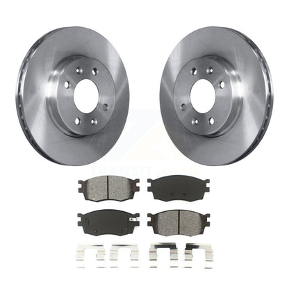Disc Brake Rotor And Semi-Metallic Pad Front Kit For Hyundai Accent Kia Rio Rio5