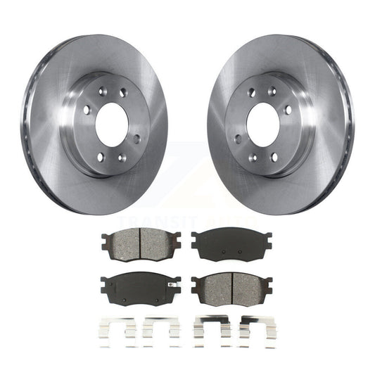 Disc Brake Rotor And Semi-Metallic Pad Front Kit For Hyundai Accent Kia Rio Rio5