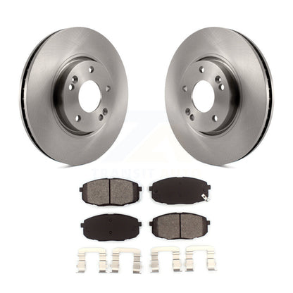 Disc Brake Rotors And Semi-Metallic Pads Front Kit For Kia Forte Koup Forte5