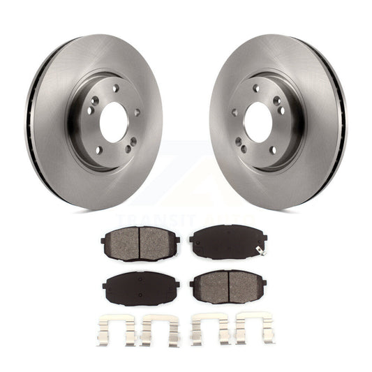 Disc Brake Rotors And Semi-Metallic Pads Front Kit For Kia Forte Koup Forte5