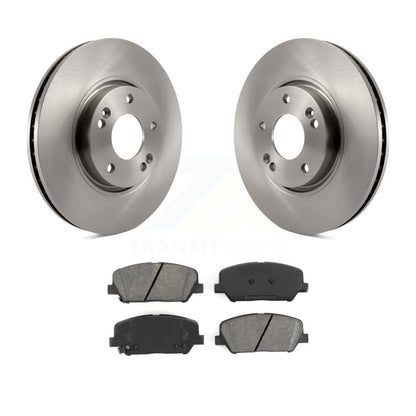 Brake Rotors Semi-Metallic Pad Front Kit For 13-15 Hyundai Veloster Turbocharged