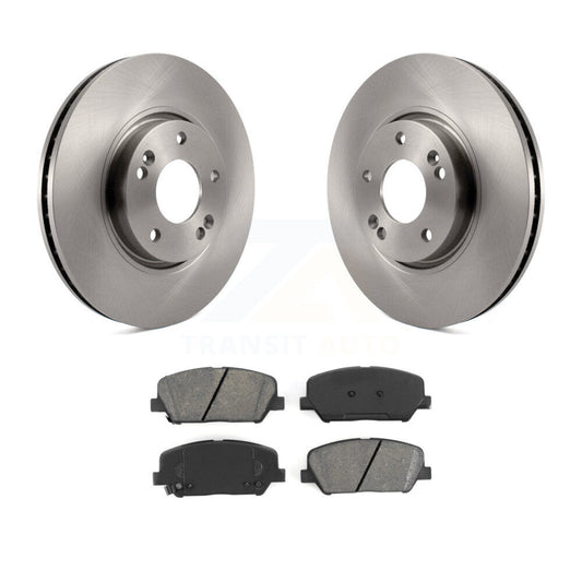 Brake Rotors Semi-Metallic Pad Front Kit For 13-15 Hyundai Veloster Turbocharged