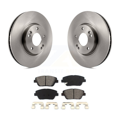 Disc Brake Rotors And Semi-Metallic Pads Front Kit For Hyundai Sonata Kia Optima