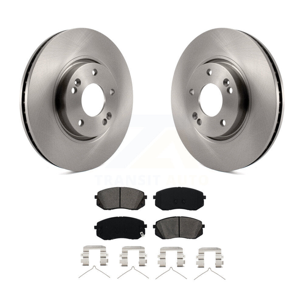 Disc Brake Rotors And Semi-Metallic Pads Front Kit For Hyundai Sonata