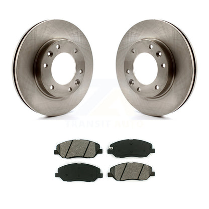 Disc Brake Rotors & Semi-Metallic Pad Front Kit For Kia Sedona Hyundai Entourage