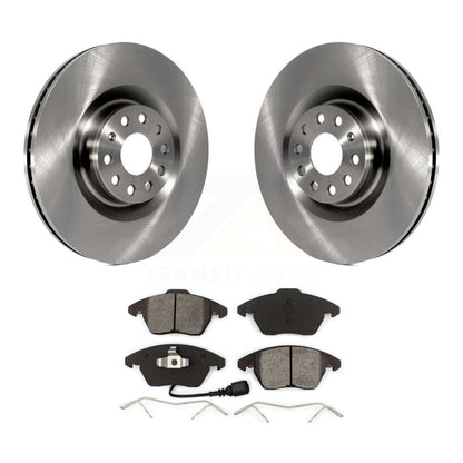 Disc Brake Rotors Semi-Metallic Pad Front Kit For Volkswagen Golf CC GTI Audi A3