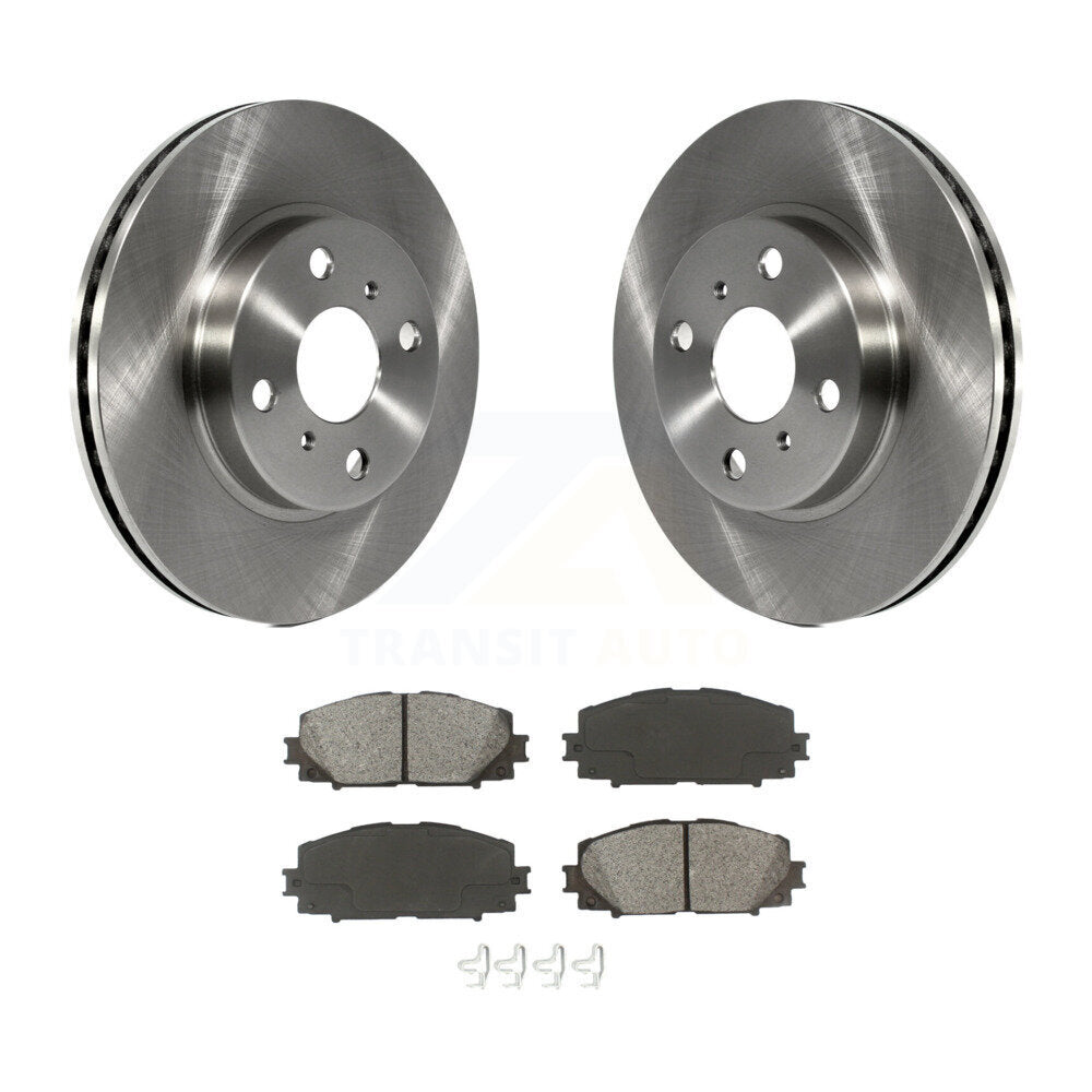 Disc Brake Rotor & Semi-Metallic Pad Front Kit For Toyota Yaris Prius C Scion iQ