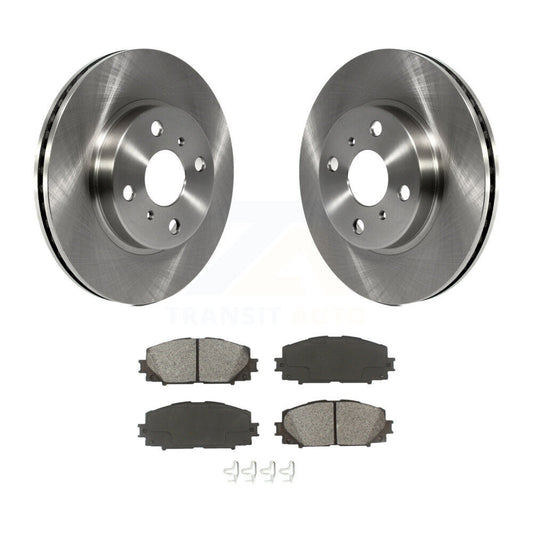 Disc Brake Rotor & Semi-Metallic Pad Front Kit For Toyota Yaris Prius C Scion iQ
