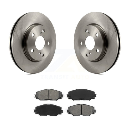 Brake Rotor & Semi-Metallic Pad Front Kit For Toyota RAV4 Prius V Scion xB Lexus