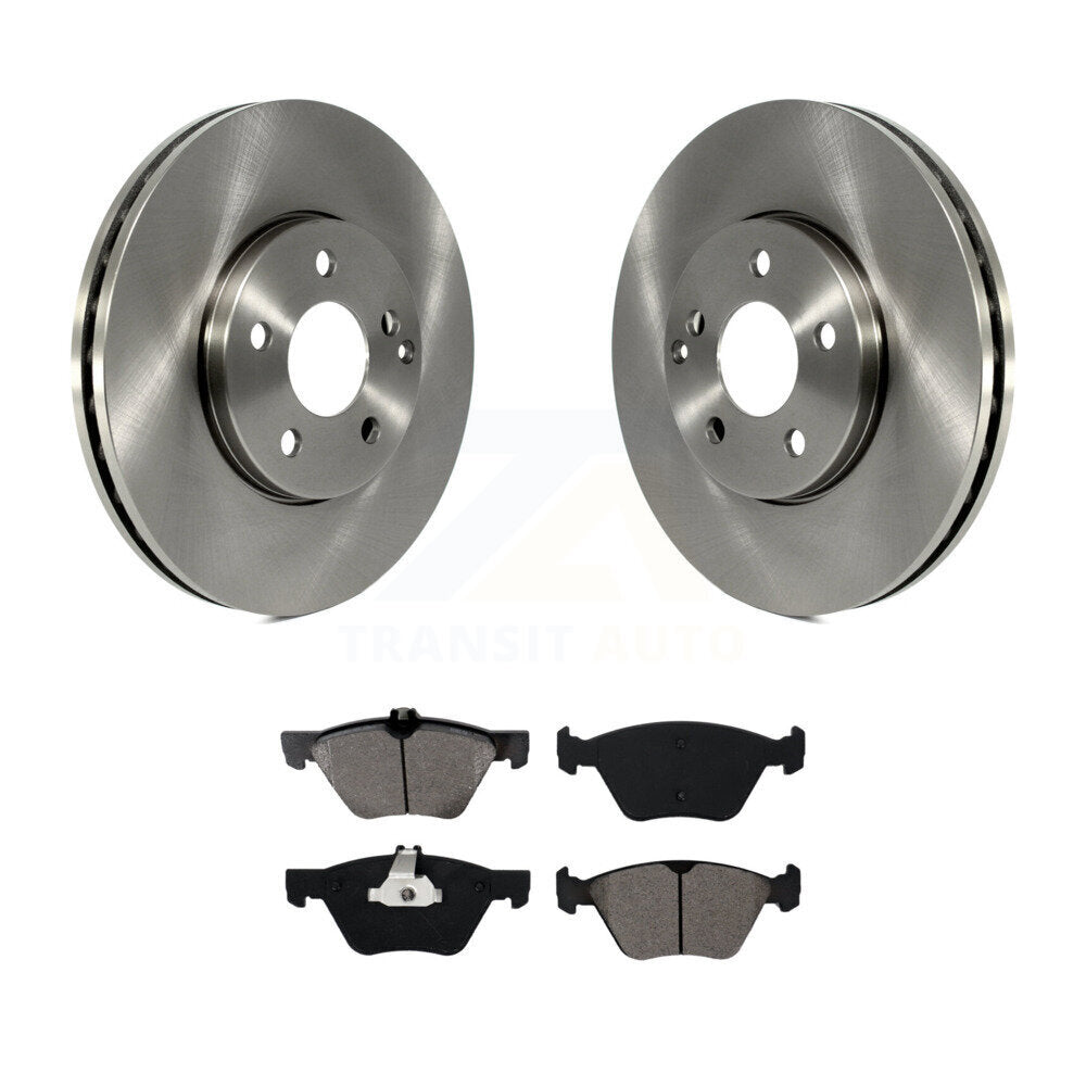 Disc Brake Rotors & Semi-Metallic Pad Front Kit For Mercedes-Benz E350 E320 E300