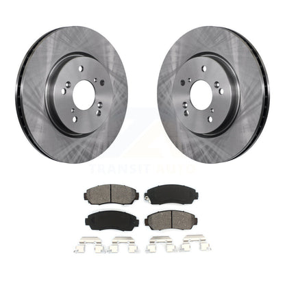 Disc Brake Rotor And Semi-Metallic Pad Front Kit For Honda CR-V Acura RDX Accord