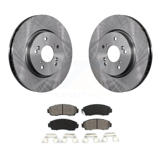 Disc Brake Rotor And Semi-Metallic Pad Front Kit For Honda CR-V Acura RDX Accord