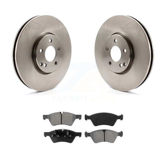 Disc Brake Rotor And Semi-Metallic Pad Front Kit For Mercedes-Benz E550 E500 AWD