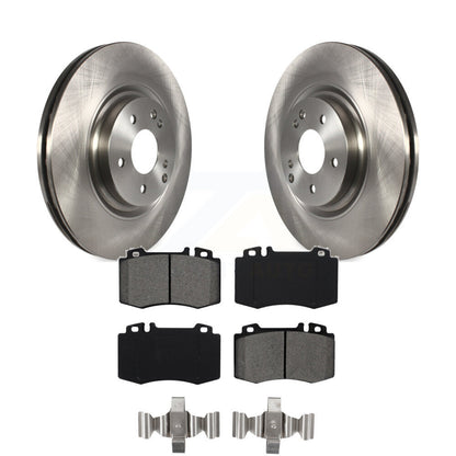 Disc Brake Rotors Semi-Metallic Pad Front Kit For Mercedes-Benz C230 SLK350 C320