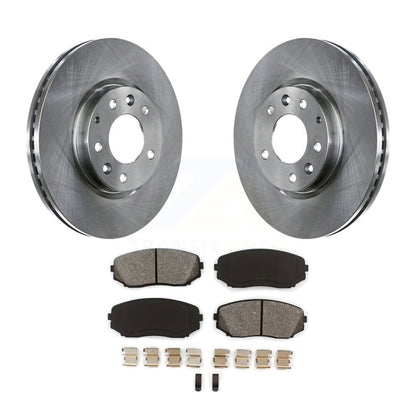 Brake Rotor And Semi-Metallic Pad Front Kit For Mazda CX-7 Ford Edge Lincoln MKX