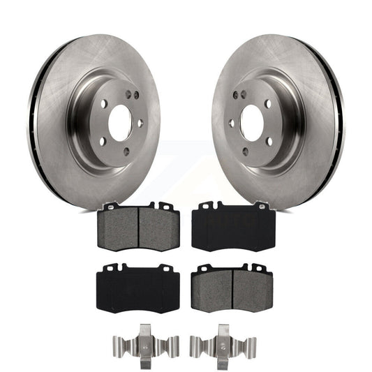 Brake Rotor And Semi-Metallic Pad Front Kit For Mercedes-Benz CLS550 CLS500 E550
