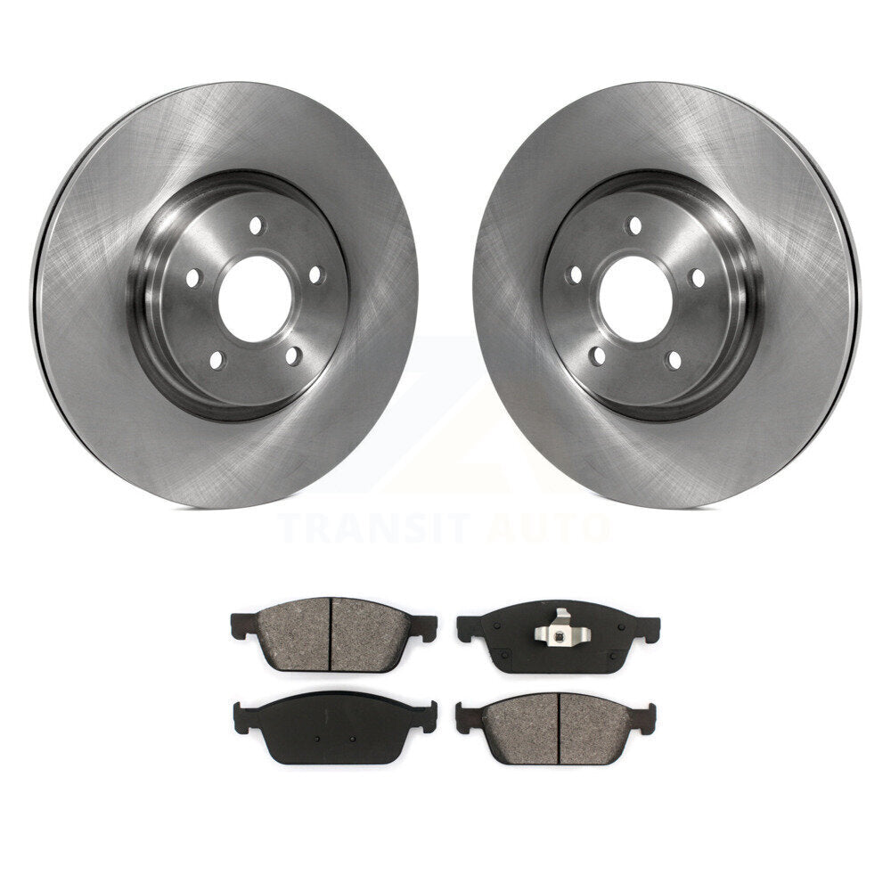 Brake Rotors Semi-Metallic Pad Front Kit For Ford Escape Transit Connect Lincoln